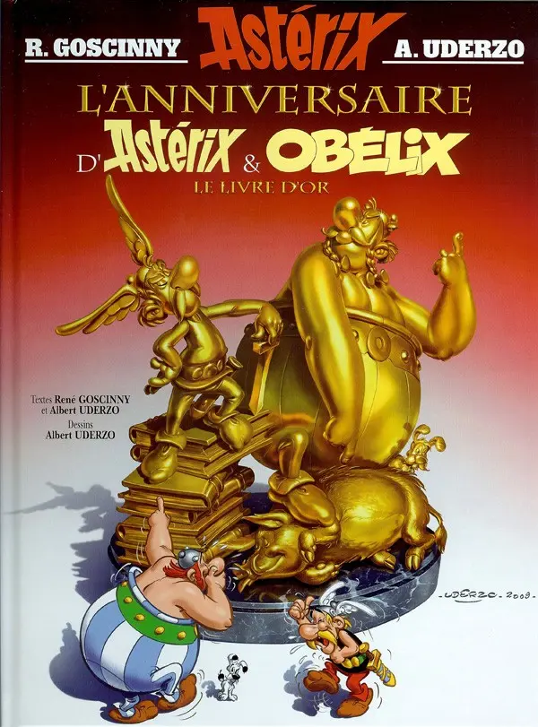 Couverture de l'album Astérix Tome 34 L'anniversaire d'Astérix & Obélix - Le livre d'or