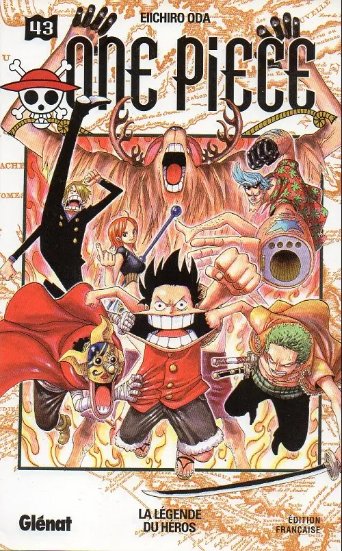 Couverture de l'album One Piece Tome 43 La légende du héros