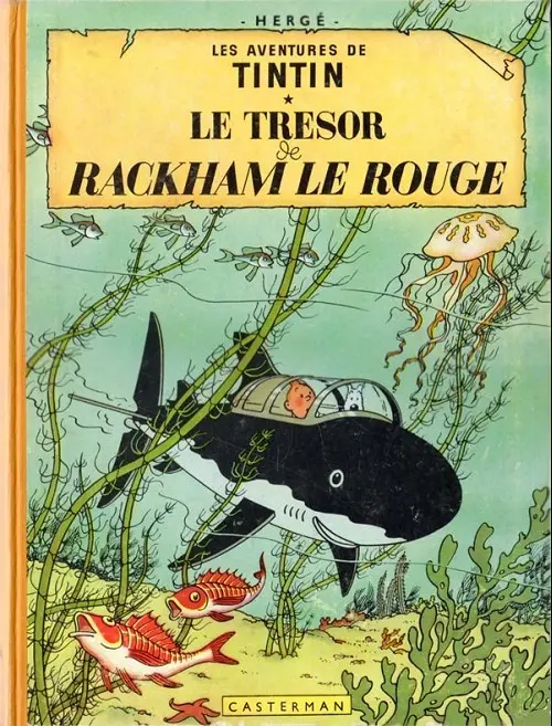 Couverture de l'album Tintin Tome 12 Le Trésor de Rackham le Rouge