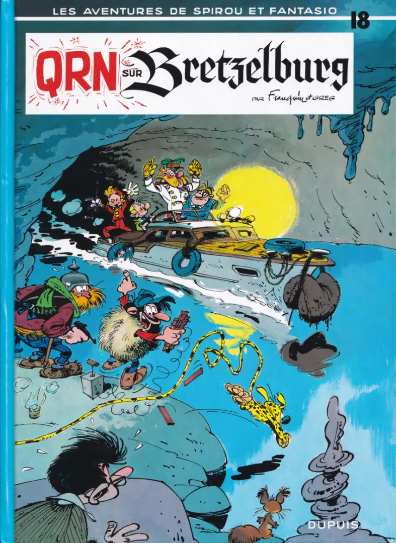 Couverture de l'album Spirou et Fantasio Tome 18 QRN sur Bretzelburg