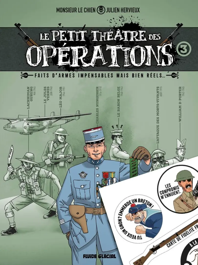 Couverture de l'album Le petit théâtre des opérations 3 Faits d'armes impensables mais bien réels...