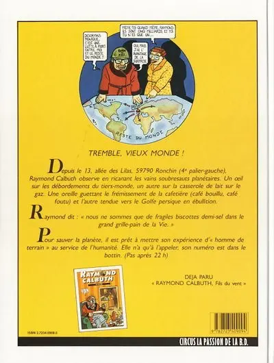 Verso de l'album Raymond Calbuth Tome 2 A la conquête du globe