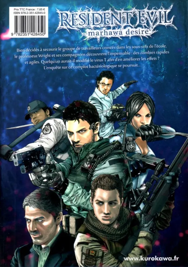 Verso de l'album Resident Evil - Marhawa desire 2