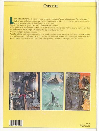 Verso de l'album Le Rêve du requin Tome 3 La Fiancée de la mort