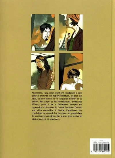 Verso de l'album Saga anglaise Tome 2 Le choix de Julia