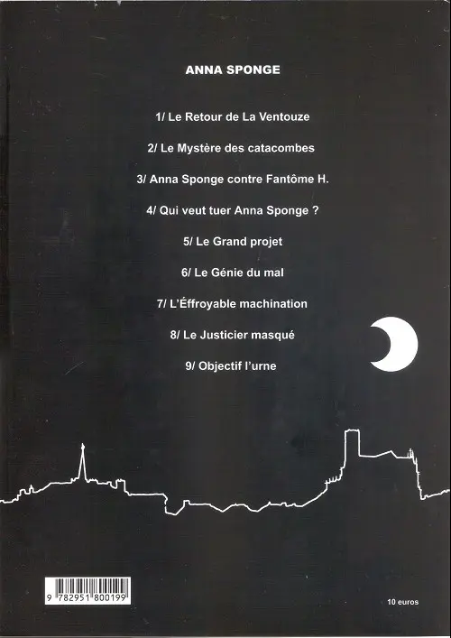 Verso de l'album Anna sponge Tome 9 Objectif l'urne