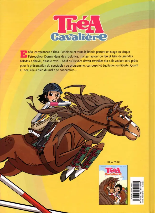 Verso de l'album Théa cavalière Tome 2 Vive la liberté !