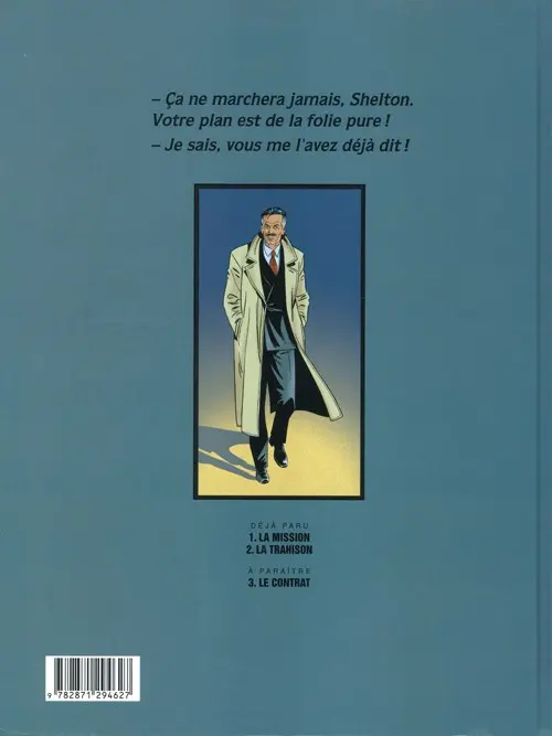 Verso de l'album Wayne Shelton Tome 2 La trahison