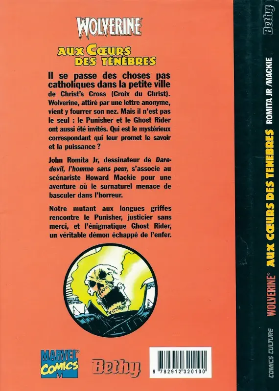 Verso de l'album Wolverine Tome 2 Aux cœurs des ténébres