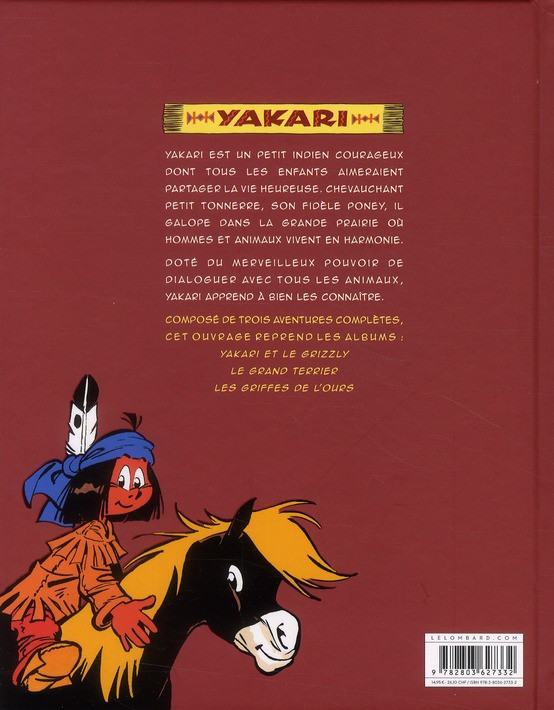 Verso de l'album Yakari et ses amis animaux Tome 3 L'ami des ours