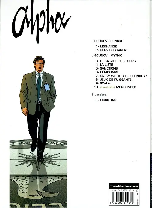 Verso de l'album Alpha Tome 2 Clan Bogdanov