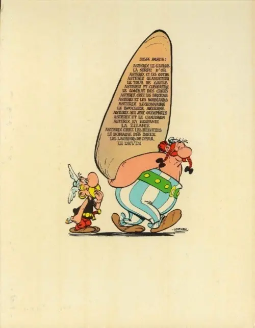 Verso de l'album Astérix Tome 5 Le tour de Gaule d'Astérix