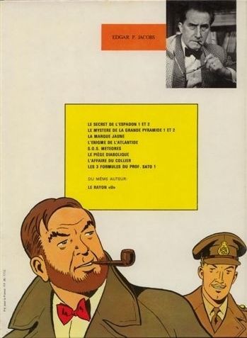 Verso de l'album Blake et Mortimer Tome 2 Le Secret de l'Espadon 2