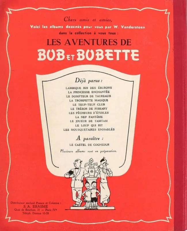 Verso de l'album Bob et Bobette Tome 4 Le dompteur de taureaux