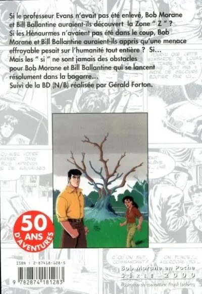 Verso de l'album Bob Morane Tome 6 Zone Z