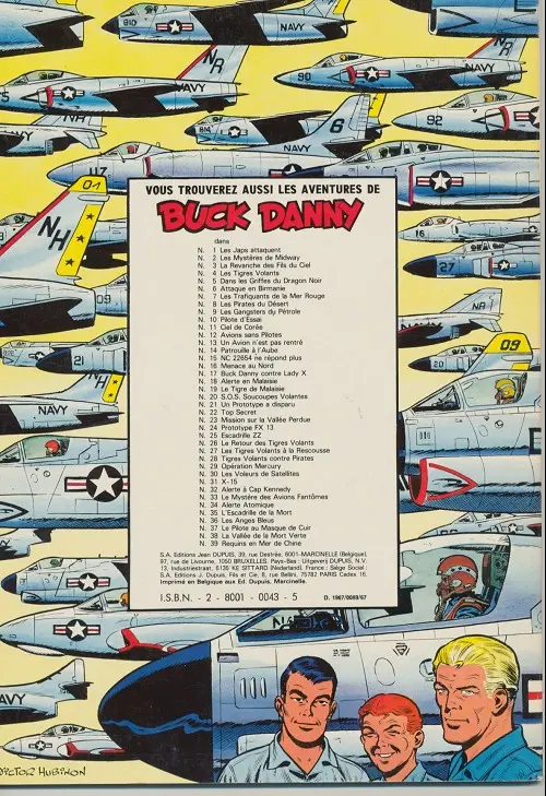 Verso de l'album Buck Danny Tome 6 Attaque en Birmanie