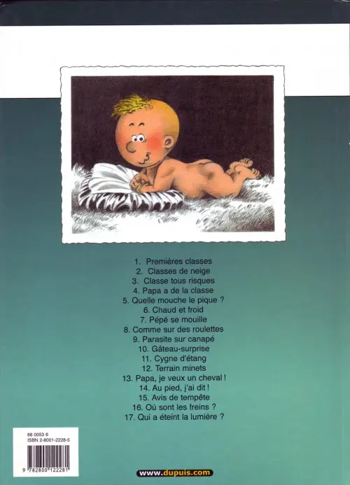 Verso de l'album Cédric Tome 9 Parasite sur canapé