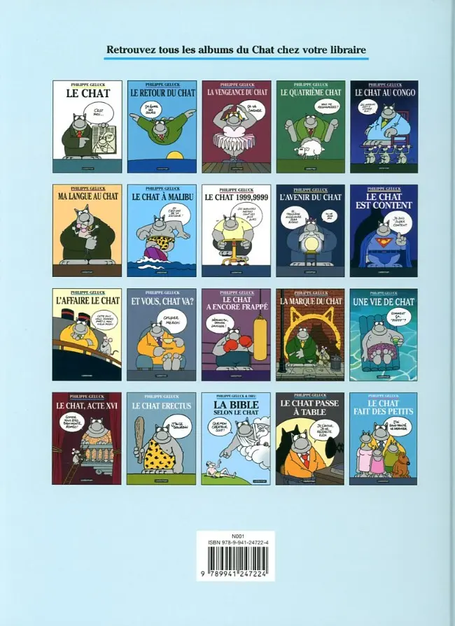Verso de l'album Le Chat Tome 1