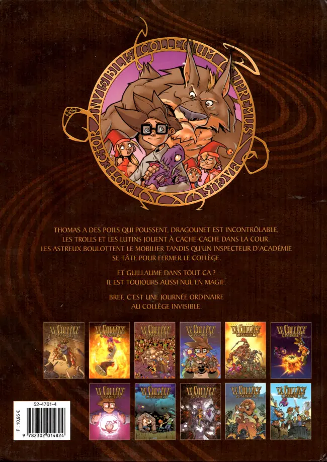 Verso de l'album Le Collège invisible Tome 2 Furor Draconis