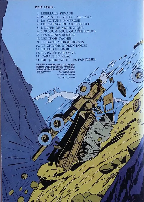 Verso de l'album Gil Jourdan Tome 5 L'enfer de Xique-Xique