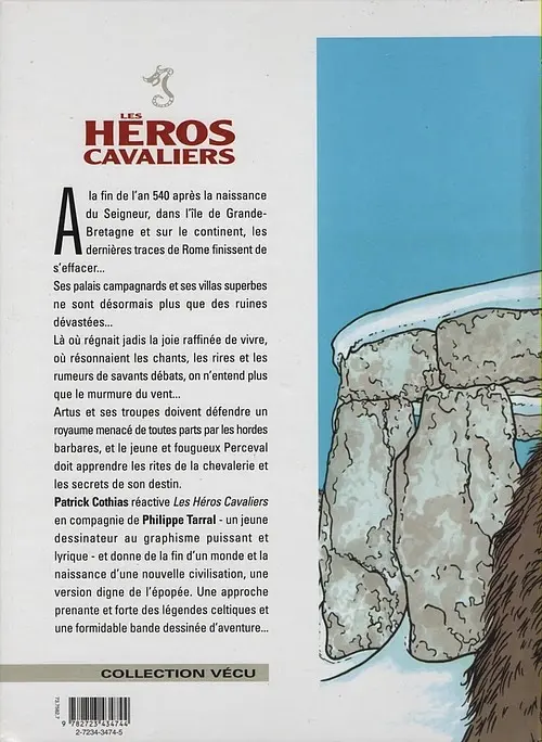 Verso de l'album Les Héros cavaliers Tome 3 Mark de Cornwall