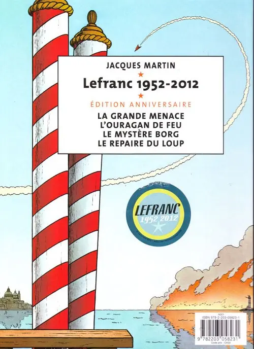 Verso de l'album Lefranc Tome 4 Le repaire du loup