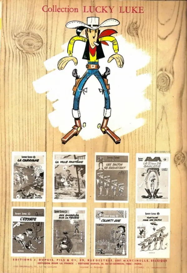 Verso de l'album Lucky Luke Tome 10 Alerte aux Pieds-Bleus
