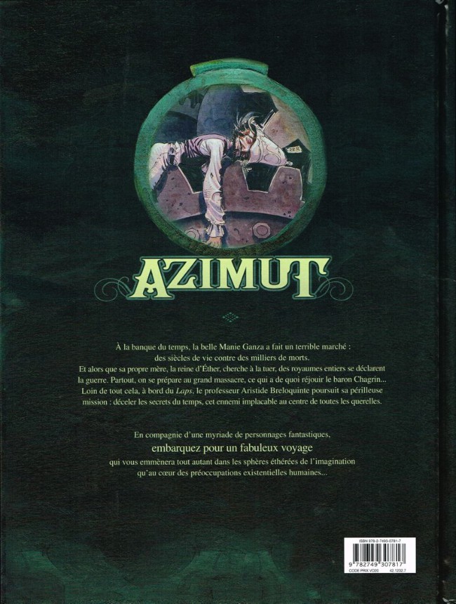 Verso de l'album Azimut Tome 3 Les anthropotames du Nihil