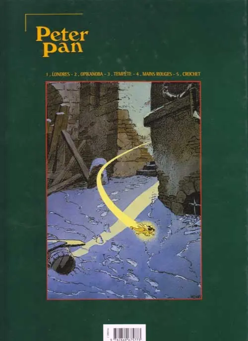 Verso de l'album Peter Pan Tome 1 Londres