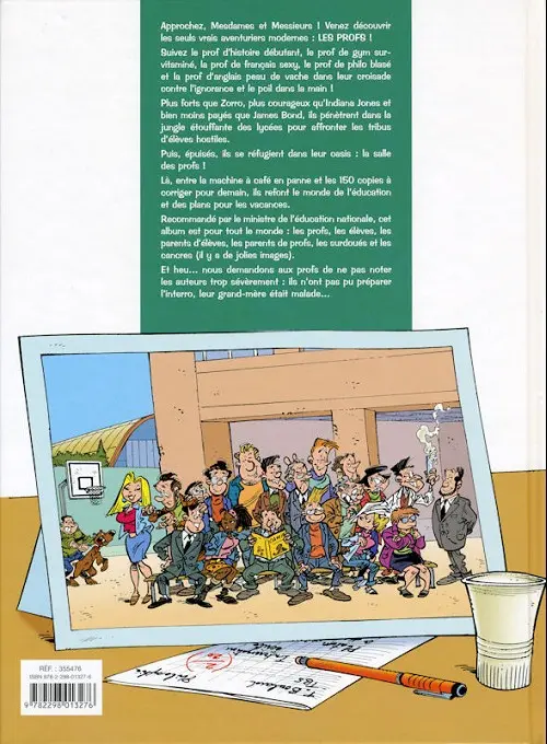 Verso de l'album Les Profs Tome 7 Mise en examen