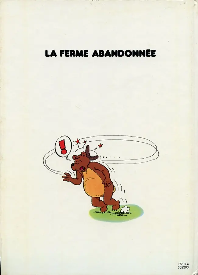 Verso de l'album Sylvain et Sylvette Tome 1 La ferme abandonnée