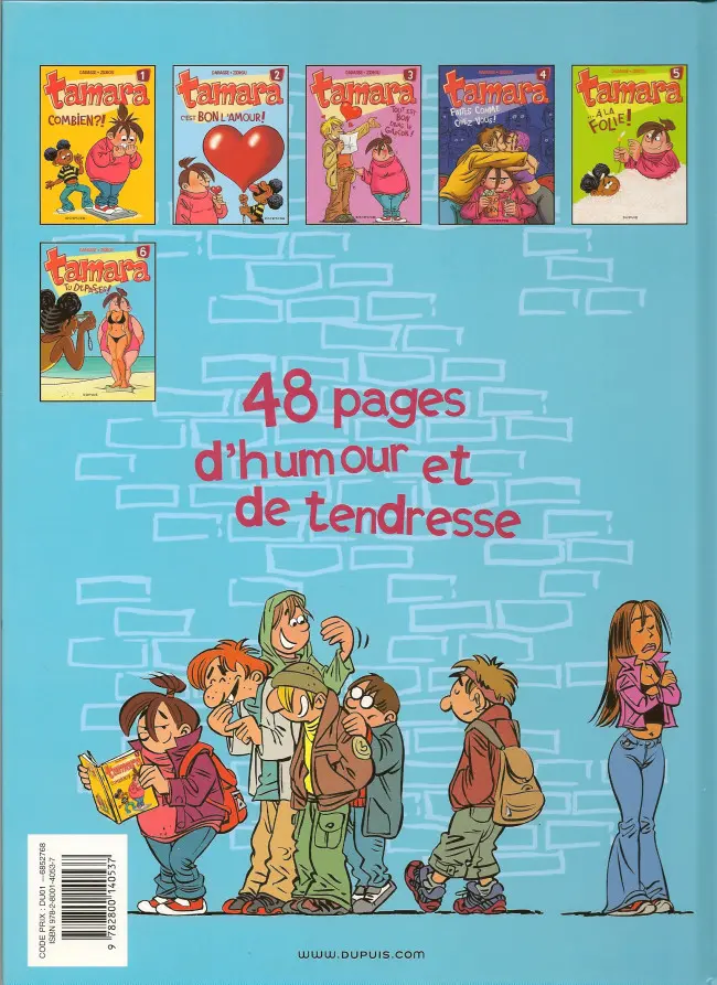 Verso de l'album Tamara Tome 6 Tu dépasses !