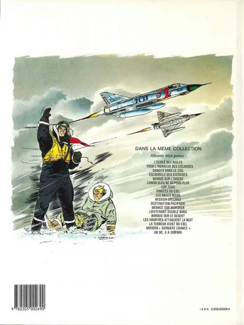 Verso de l'album Tanguy et Laverdure Tome 9 Les anges noirs
