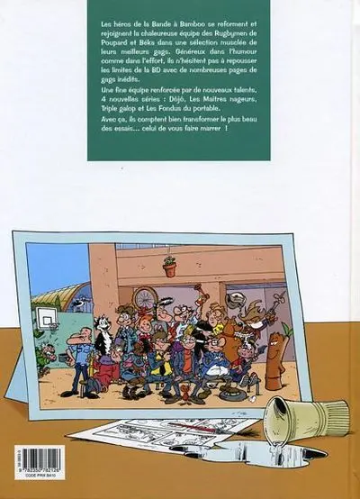 Verso de l'album La Bande à Bamboo Tome 5