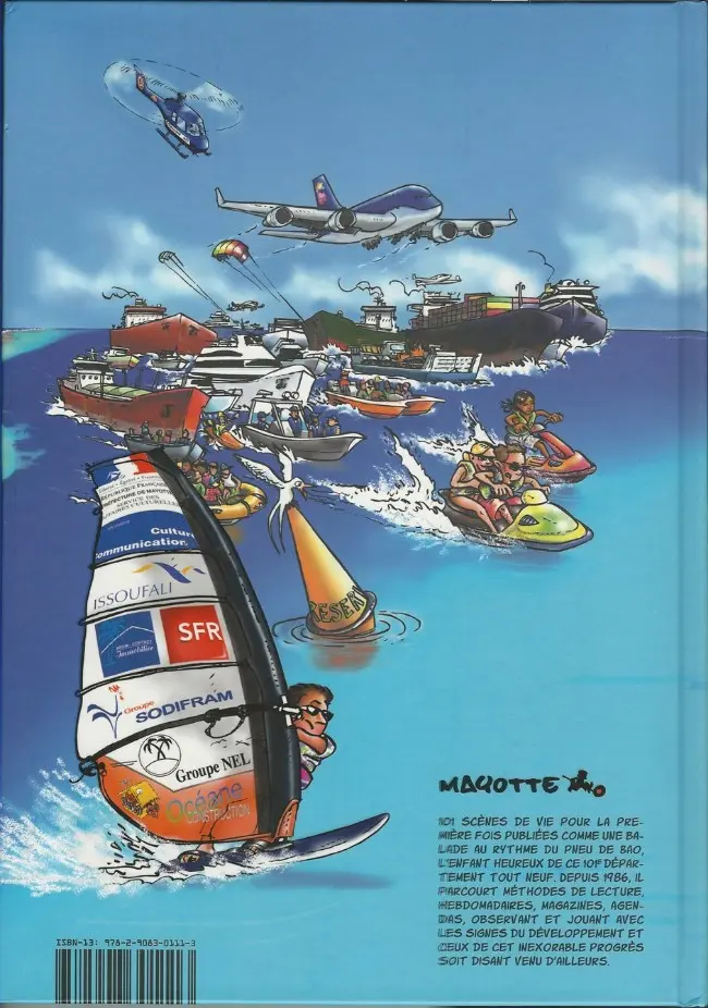Verso de l'album Bao, l'enfant de Mayotte En attendant, le département