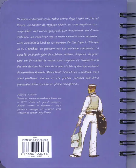 Verso de l'album Carnet de la cambuse