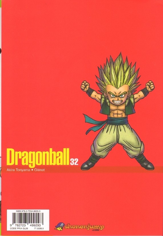 Verso de l'album Dragon Ball 32