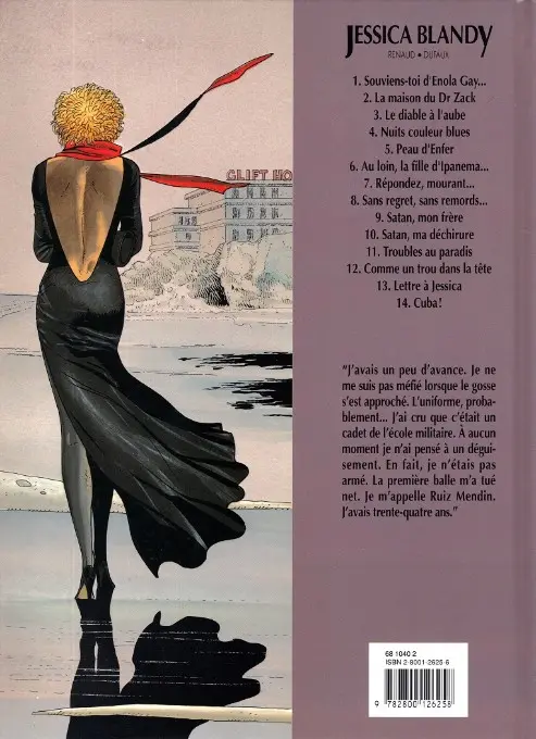Verso de l'album Jessica Blandy Tome 14 Cuba !
