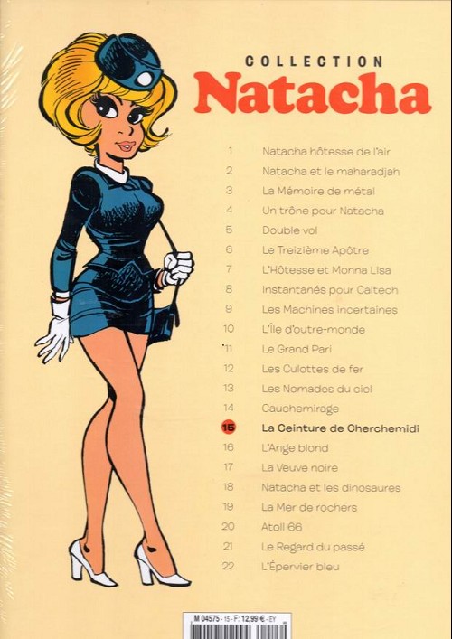 Verso de l'album Natacha - La Collection Tome 15 La ceinture de Cherchemidi