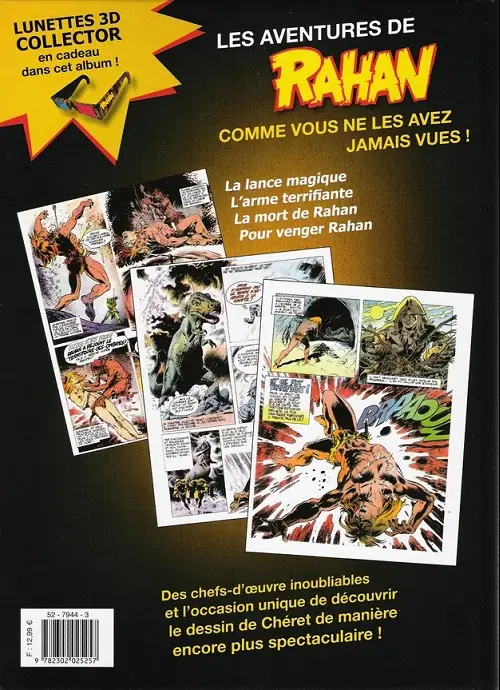 Verso de l'album Rahan L'Intégrale Rahan en 3D