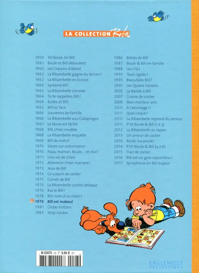 Verso de l'album La Collection Roba Tome 23 Bill est maboul