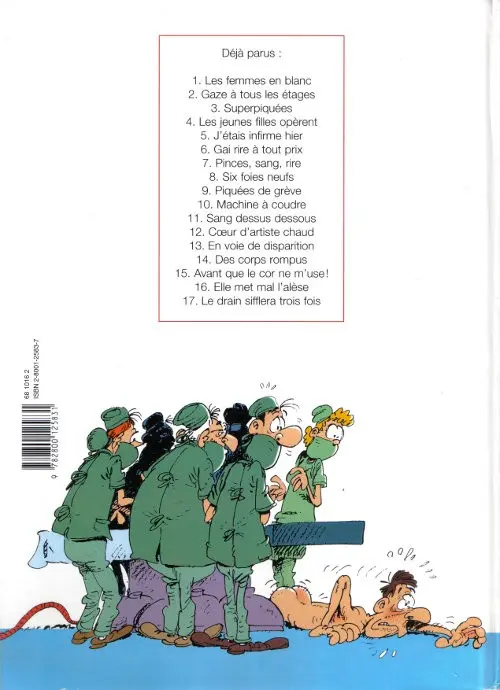 Verso de l'album Les Femmes en Blanc Tome 17 Le drain sifflera trois fois