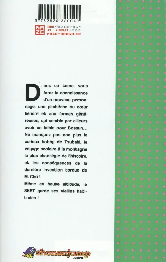 Verso de l'album Sket Dance - Le club des anges gardiens 15