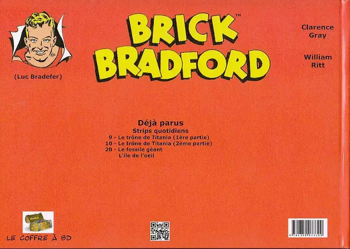 Verso de l'album Brick Bradford Strips quotidiens Tome 10 Le trône de Titania (2ème partie)