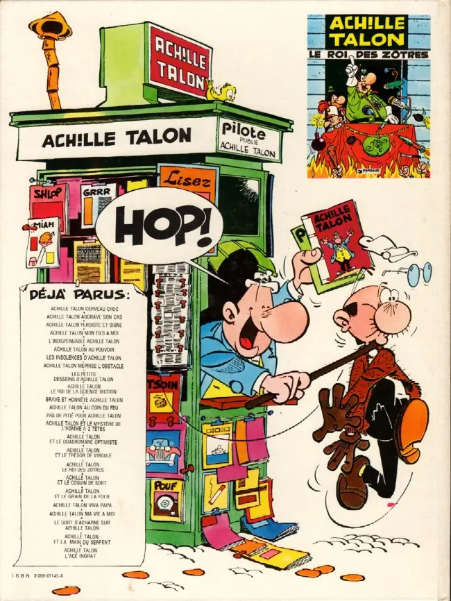 Verso de l'album Achille Talon Tome 18 Achille Talon et le coquin de sort