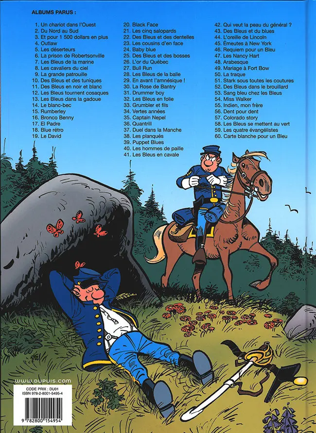 Verso de l'album Les Tuniques Bleues Tome 57 Colorado Story