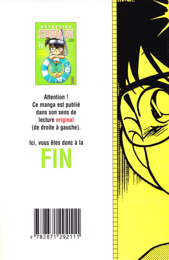 Verso de l'album Détective Conan Tome 17