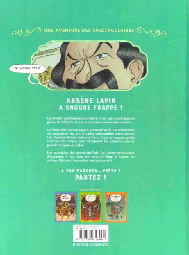 Verso de l'album Une aventure des Spectaculaires Tome 4 Les Spectaculaires dépassent les bornes