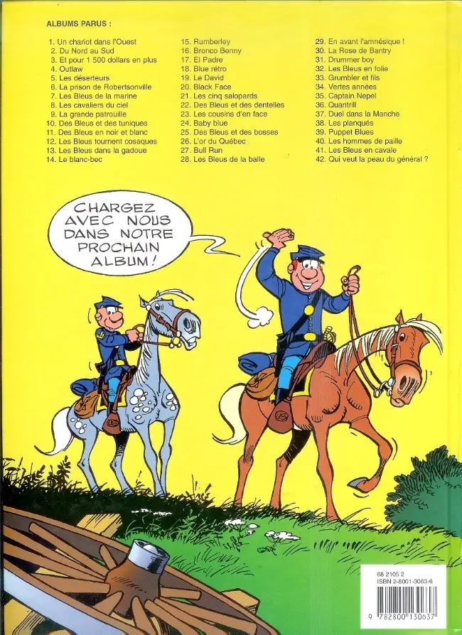 Verso de l'album Les Tuniques Bleues Tome 30 La Rose de Bantry