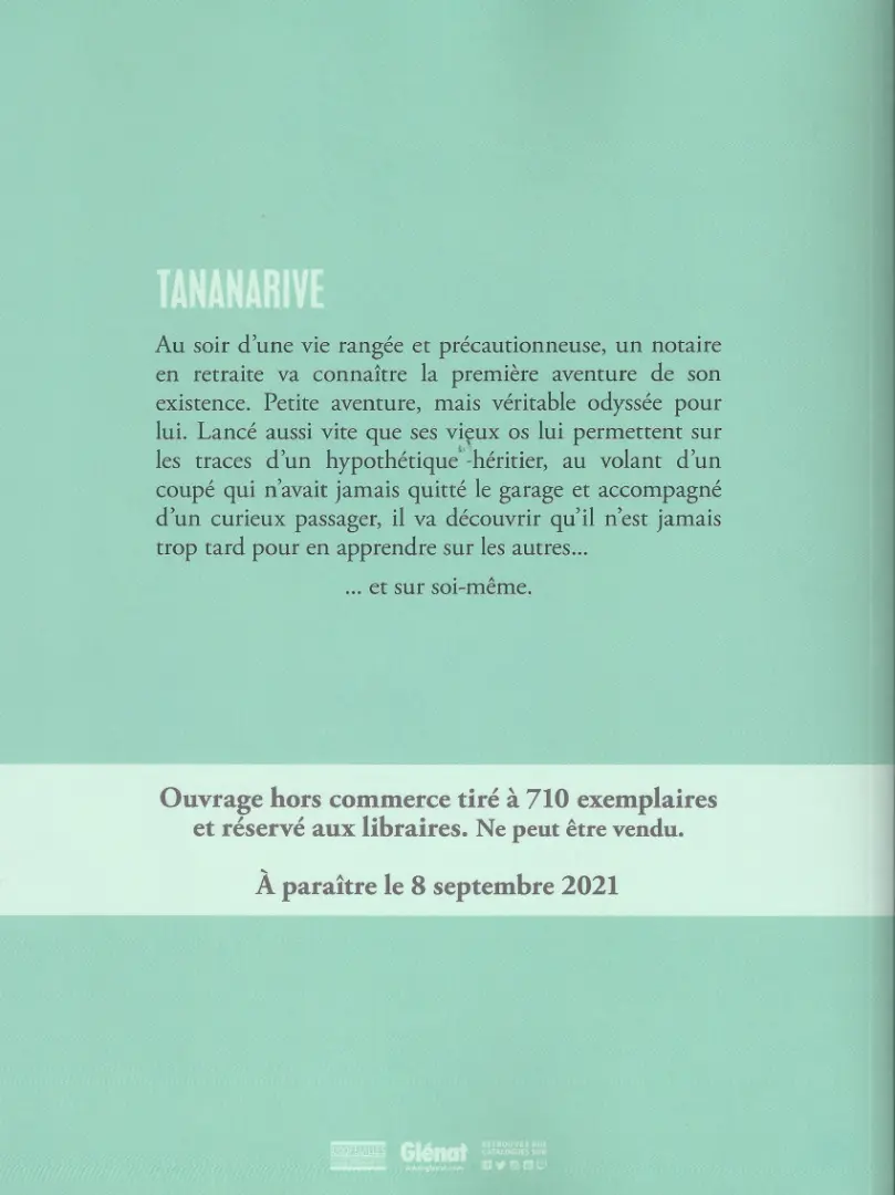 Verso de l'album Tananarive